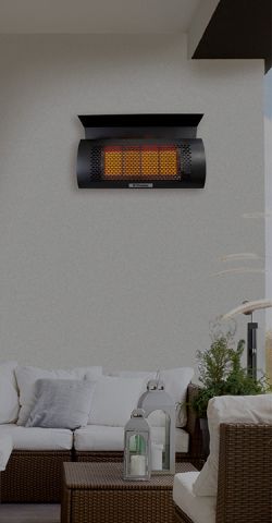 Chauffage de terrasse infrarouge au sol - HYPERION BLISS - Glammfire - à gaz  / résidentiel